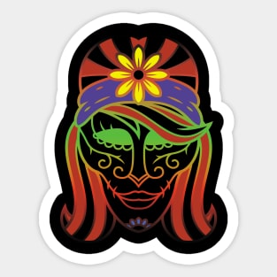 Sugar Skull - Day of The Dead Halloween Design Sticker